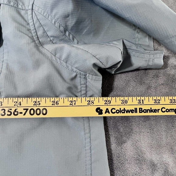 Duluth Trading Mens Fishing Shirt 2XL Vented Mesh Nylon Short Sleeve Blue - Picture 5 of 6